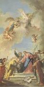 PITTONI, Giambattista Christ giving the Keys of Paradise to St Peter (mk05) oil painting